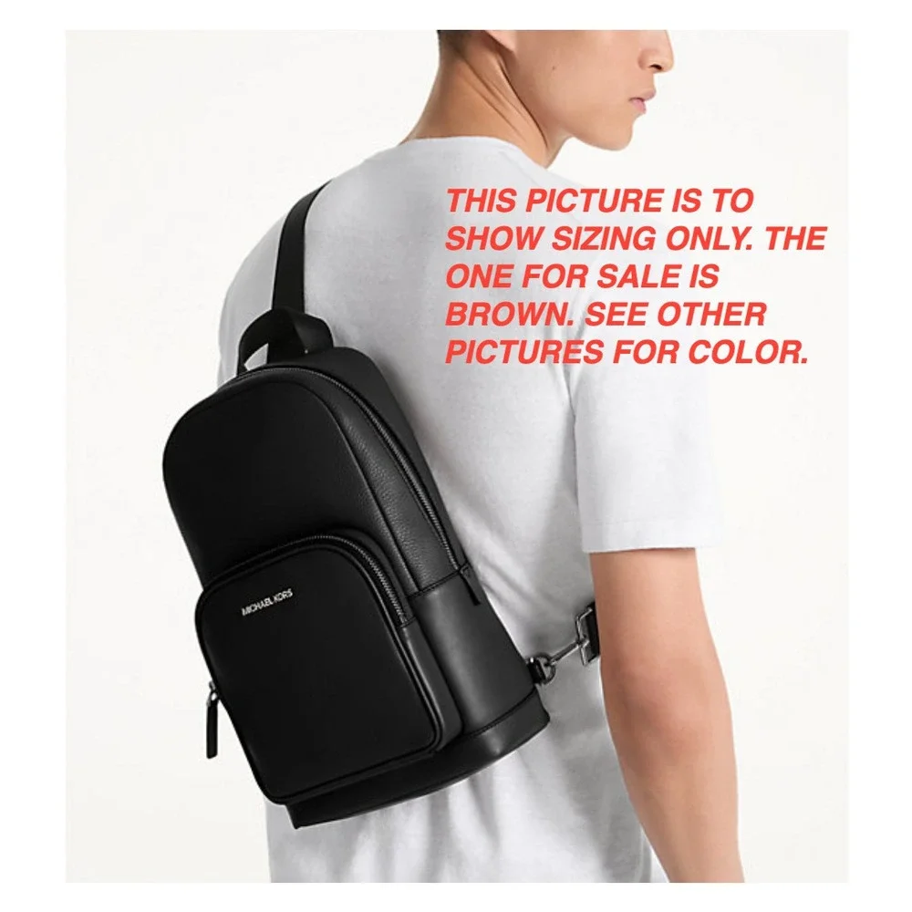 Michael Kors Cooper‎ Pebbled Leather Sling Pack